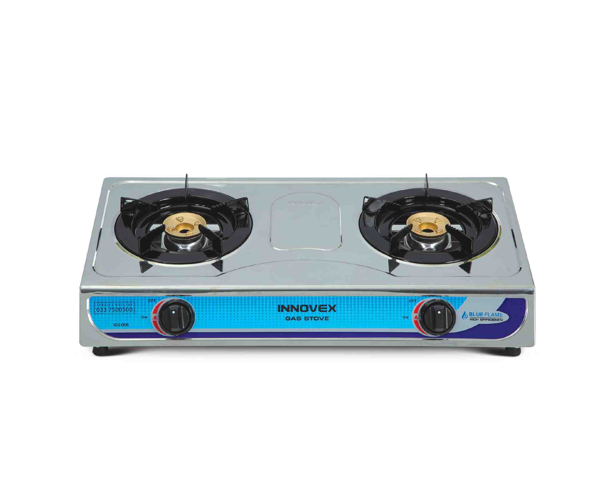 Two Burner Gas Stove - Stainless Steel - Gas Cookers